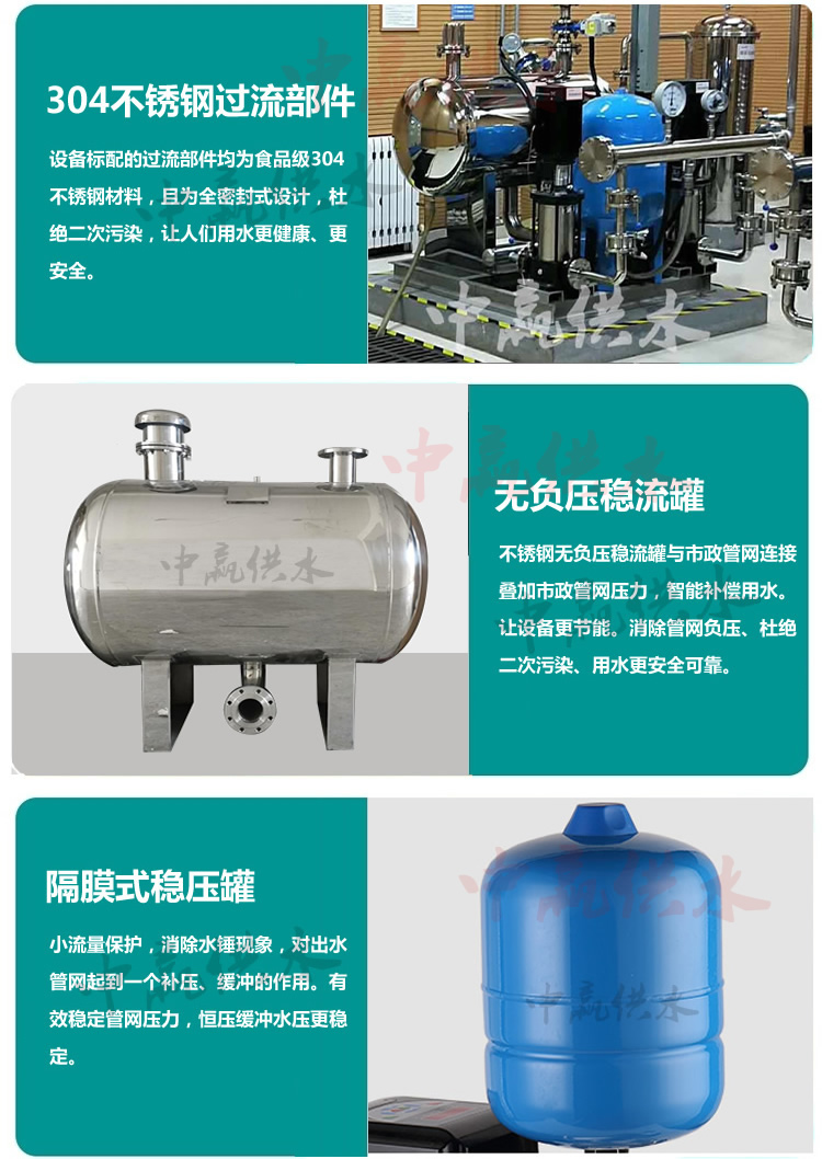 二次無負(fù)壓給水設(shè)備特點